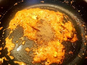 Sauteing cooking method to cook Indian food. Indian cooking Method