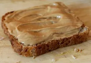 Toast with almond butter