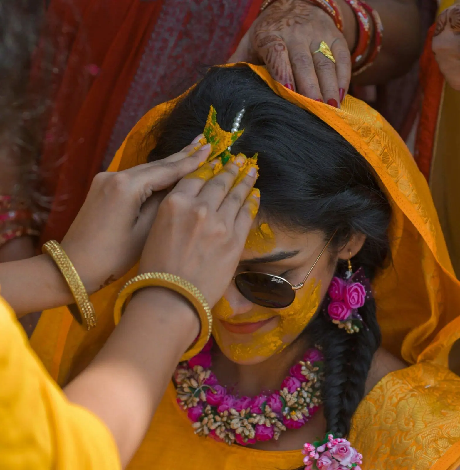 Indian haldi ceremony