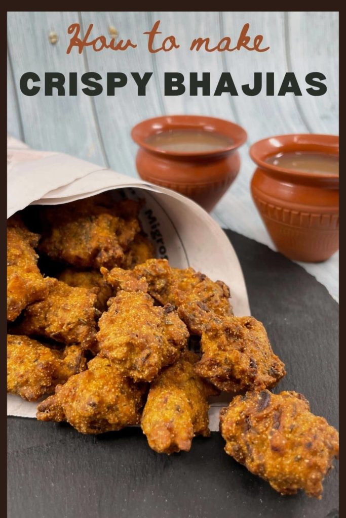 Crispy bhajia recipe pinterest image 