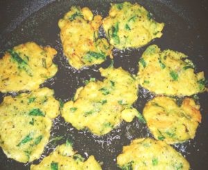 Fry white bean fritters